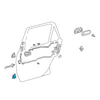 OEM 2003 Toyota RAV4 Lower Hinge Diagram - 68770-02030