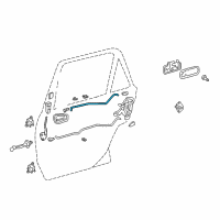 OEM 2001 Toyota Corolla Rod Diagram - 69713-02030