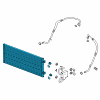 OEM Chevrolet Volt Auxiliary Radiator Diagram - 20925997