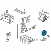 OEM Pulley, Crankshaft Diagram - 13810-R40-A01