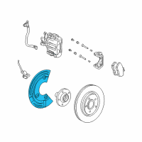 OEM 2006 Mercury Montego Splash Shield Diagram - 5F9Z-2C029-BA