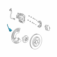 OEM 2007 Mercury Montego Rear Speed Sensor Diagram - 7F9Z-2C190-B