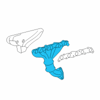 OEM 2010 Hummer H3 Manifold Diagram - 12598548