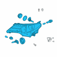 OEM 2014 Toyota RAV4 Composite Headlamp Diagram - 81110-0R042