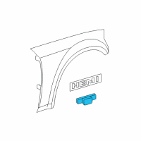 OEM 2005 Dodge Magnum Molding-Fender Rear Diagram - 5179260AA