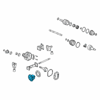 OEM 2007 GMC Canyon Front Differential Case Diagram - 12479242