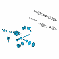 OEM Hummer Carrier, Front Differential(4.56 Ratio) Diagram - 25812850