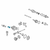 OEM GMC Caballero Outer Pinion Bearing Diagram - 9417784