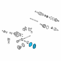 OEM Hummer Cover Kit, Front Axle Housing Diagram - 12479248