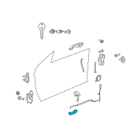 OEM Chrysler Sebring Handle-Door Release Diagram - 68018986AA