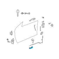 OEM 2009 Chrysler Sebring Handle-Inside Release Diagram - 1FV24ESGAB