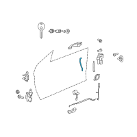 OEM Chrysler Sebring Link-Outside Handle To Latch Diagram - 5008962AB