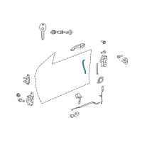 OEM 2008 Chrysler Sebring Link-Outside Handle To Latch Diagram - 5008962AA