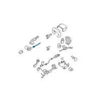 OEM 2005 Cadillac STS Actuator Cable Diagram - 26078026