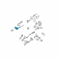 OEM Cadillac STS Bracket, Steering Column Tilt Wheel Actuator Diagram - 15231659