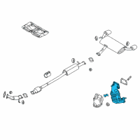 OEM 2017 Kia Sportage Exhaust Manifold Catalytic Assembly Diagram - 285102G520