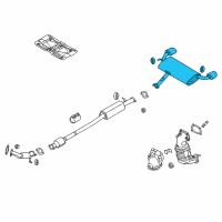 OEM 2021 Kia Sportage Rear Muffler Assembly Diagram - 28710D9440