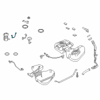 OEM 2016 Lincoln MKS Fuel Gauge Sending Unit Diagram - DG1Z-9A299-B