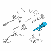 OEM 1997 Chevrolet S10 Column Asm, Steering Diagram - 26061551