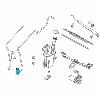 OEM 2015 Kia Sportage Motor & Pump-Windshield Washer Diagram - 985103W100