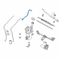 OEM 2015 Kia Sportage Hose Assembly-Windshield Washer Diagram - 986503W110