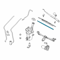 OEM 2012 Kia Sedona Passenger Windshield Wiper Blade Assembly Diagram - 983614D000