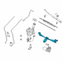 OEM 2015 Kia Sportage Linkage Assembly-Windshield Wiper Diagram - 981203W000