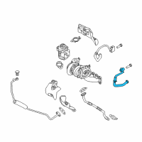 OEM Hyundai Santa Fe Sport Pipe & Hose Assembly-Turbo Changer Water Drain Diagram - 28250-2GTA1