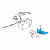 OEM 2004 Ford Ranger Battery Tray Diagram - F87Z-10732-AA