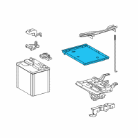 OEM 2016 Scion iM Battery Tray Diagram - 74431-12110