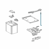 OEM Scion iM Hold Down Clamp Bolt Diagram - 74451-10061