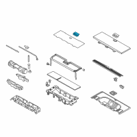 OEM 2014 Ford Expedition Rear Cover Handle Diagram - 7L1Z-40116A76-AB