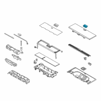 OEM 2007 Ford Expedition Rear Cover Handle Diagram - 7L1Z-78116A76-AA