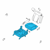 OEM 2006 Kia Amanti Cushion Assembly-Front Seat, R Diagram - 882003F431NF2