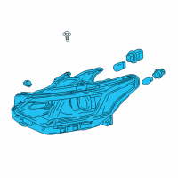 OEM 2018 Chevrolet Traverse Composite Assembly Diagram - 84721416