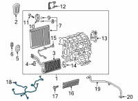 OEM 2020 Lexus ES300h Harness, Air CONDITI Diagram - 82212-42040