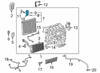 OEM 2019 Toyota Camry Expansion Valve Diagram - 88515-06160