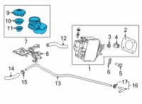 OEM Honda CR-V SET, RESERVOIR COMP Diagram - 46661-T6C-J00