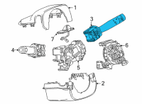 OEM Cadillac CT4 Wiper Switch Diagram - 13533356