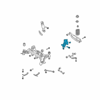 OEM Hyundai Santa Fe Carrier Assembly-Rear Axle, LH Diagram - 52710-2B000