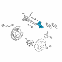 OEM Lexus RX450h Mounting, Rear Disc Brake Diagram - 47821-48101