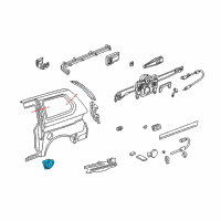 OEM 2001 Honda Odyssey Adapter, Fuel Cap Diagram - 63915-S0X-A00ZZ