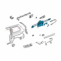 OEM Honda Odyssey Motor Assy., L. Power Slide Door Unit Diagram - 72051-S0X-A02