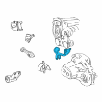 OEM 1995 Pontiac Sunfire Bracket-Engine Mount Strut Diagram - 22570102