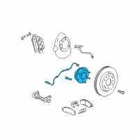 OEM 2018 Chevrolet Tahoe HUB ASM-FRT WHL (W/ BRG & WHL SPD SEN) Diagram - 84869191