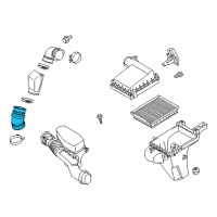 OEM Toyota Prius Air Inlet Hose Diagram - 17882-37040