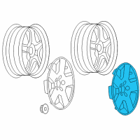 OEM 2009 Saturn Aura Wheel Cover Diagram - 9597585