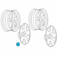 OEM Saturn Vue Center Cap Diagram - 9596261