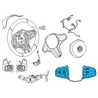 OEM 2021 BMW M8 Gran Coupe SWITCH, MULTIFUNCT. STEERING Diagram - 61-31-9-873-220