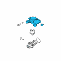 OEM 2008 BMW M3 Thermostat Housing Diagram - 11-53-7-838-480